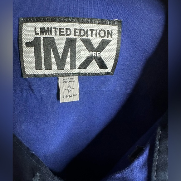 Express Limited Edition 1MX Men’s Button Down Shirt‎ Size S (14-14.5 neck) - Picture 3 of 4